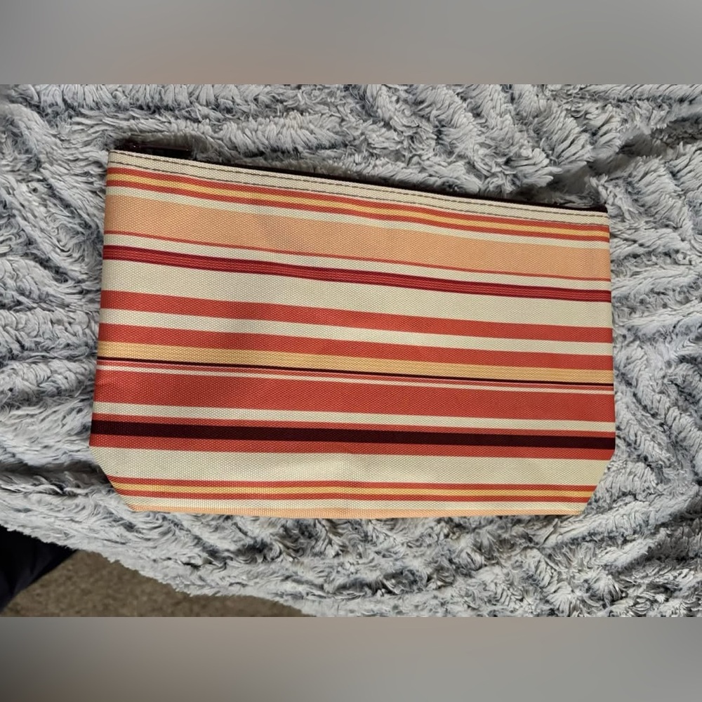 Thirty-One Sedona Stripe Medium Zipper Pouch